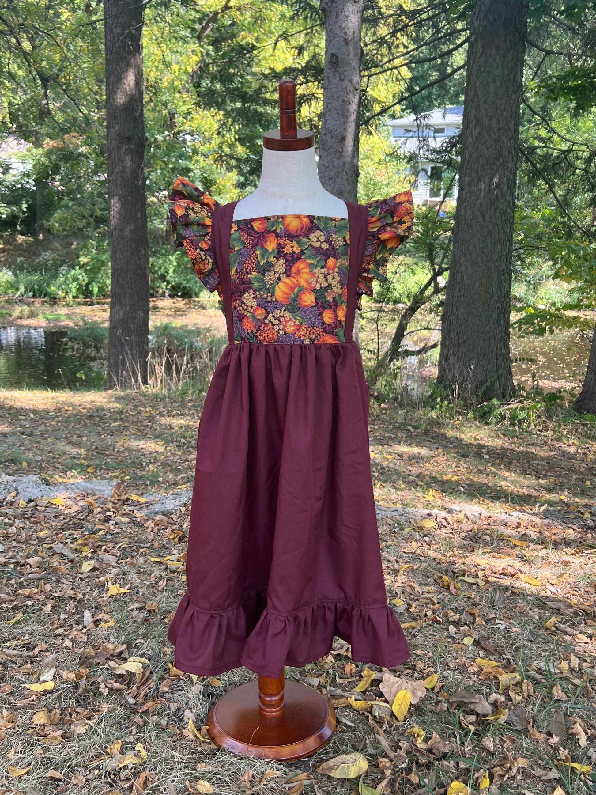 Fall Leaves Dress 14Y Frieda's Work of Heart Fall Leaves Dress 14Y Frieda's Work of Heart