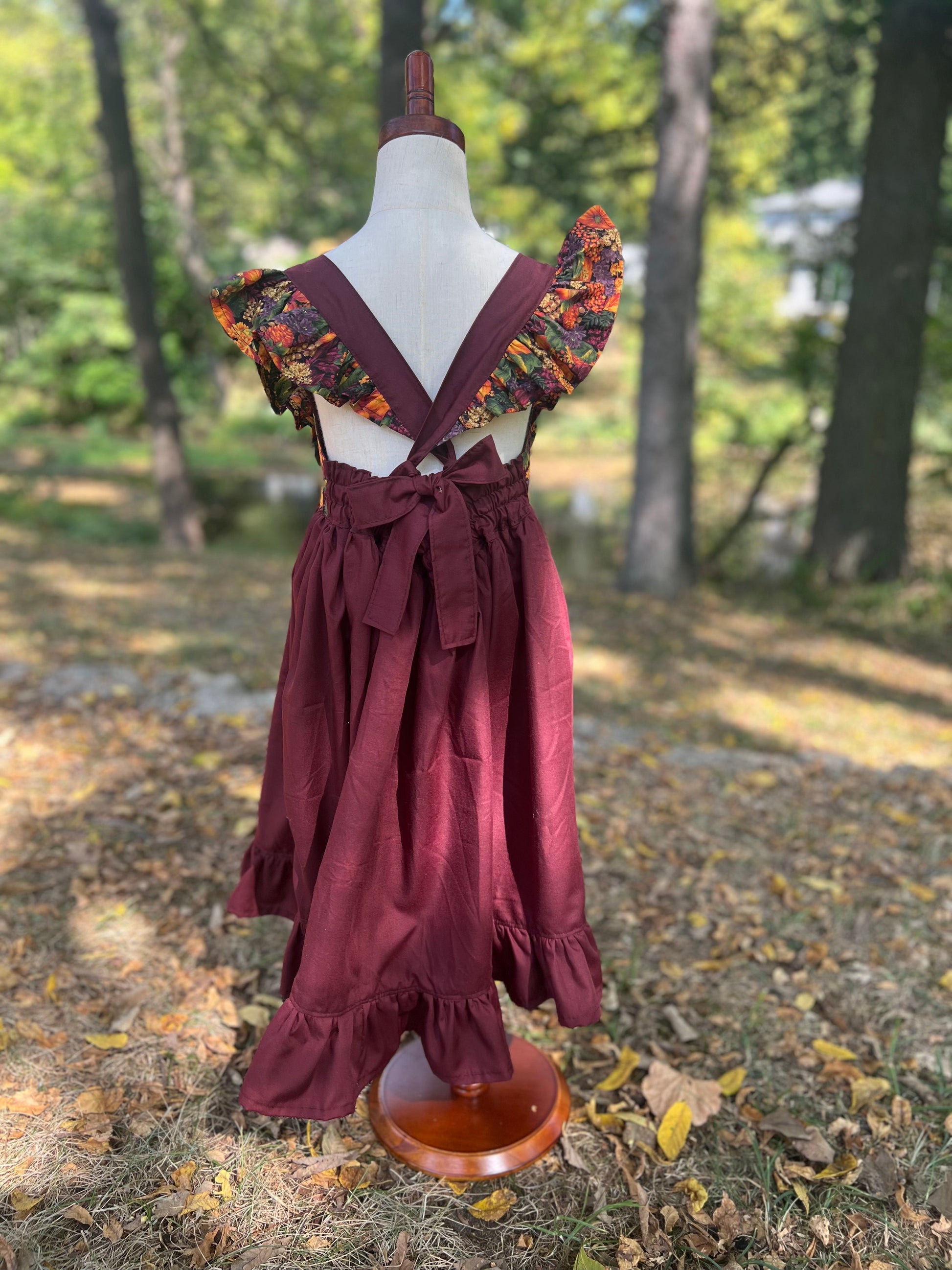 Fall Leaves Dress 14Y Frieda's Work of Heart Fall Leaves Dress 14Y Frieda's Work of Heart