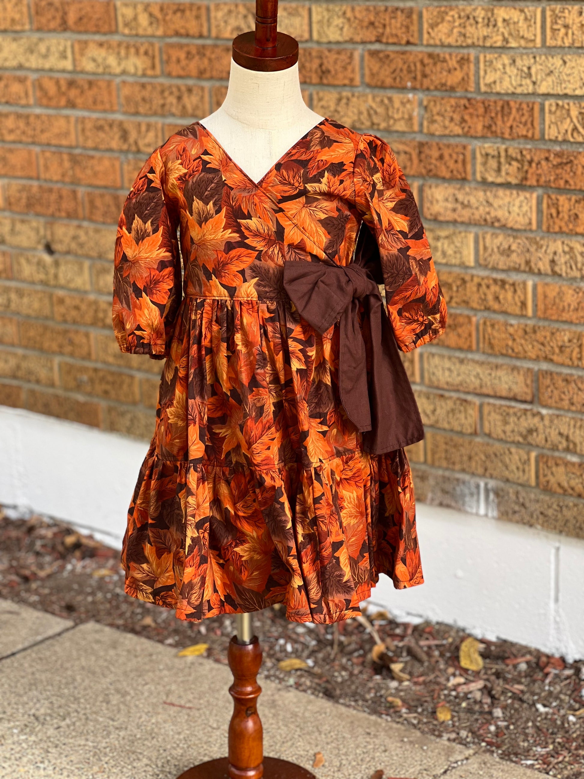 Fall Leaves Dress 6Y Frieda's Work of Heart Fall Leaves Dress 6Y Frieda's Work of Heart