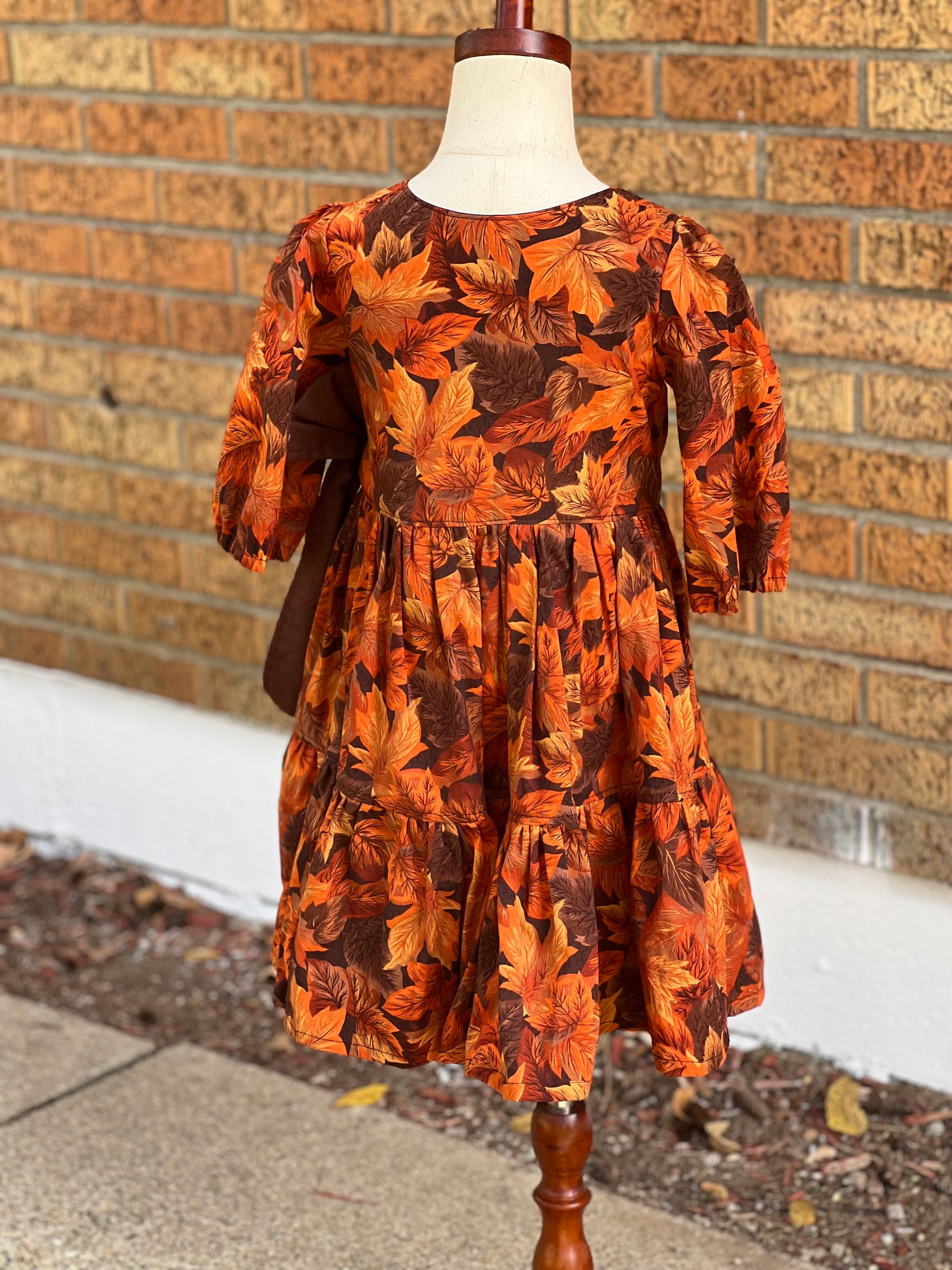 Fall Leaves Dress 6Y Frieda's Work of Heart Fall Leaves Dress 6Y Frieda's Work of Heart